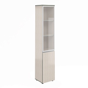 Шкаф узкий высокий со стеклом  V-2.6+4.0.1+4.4.1