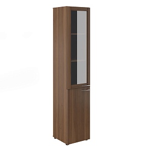 Шкаф узкий высокий со стеклом МЛ-2.1+8.0.1 L/R+8.3.1 L/R
