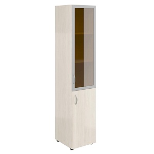 Шкаф узкий высокий с тонир. стеклом в алюм. раме ФР-6.1+8.0.1+60.0